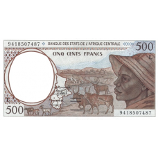 P401Lb Gabon - 500 Francs Year 1994